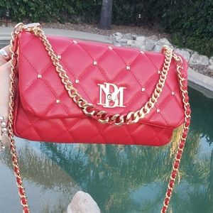 Badgley Mischka NWOT quilted bag red crossbody/ shoulder purse